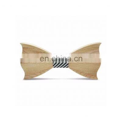 3D Men Handmade Hardwood Wooden Bow Tie Marriage Wedding Bow Ties For Men Butterfly Cravat Wood Bow Tie photo-3