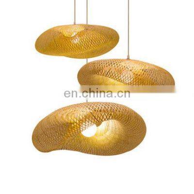 Tonghua 2021 New Arrive Environmental Friendly Bamboo Material Modern Creative Teahouse Traditional Shop Hanging Lamp