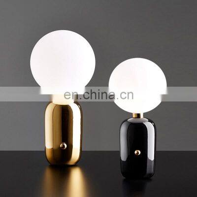 Nordic Glass Ball Table Lamp LED Table Lamp Decorative Indoor Home Table Lamp