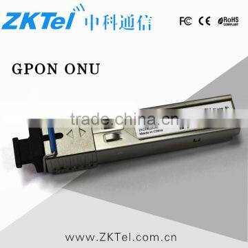 Single fiber 1000 BASE Tx1.25Gbps Rx2.5Gbps 20km GPON ONU SFF