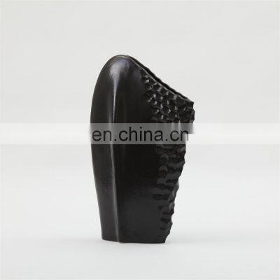 Minimalist Solid Color Matte Living Room Decor Ceramic Vase photo-3