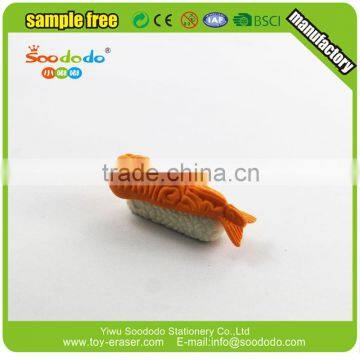 Soododo Eraser Manufacturer Sushi Shaped 3D Eraser