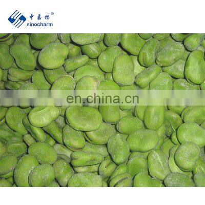 Sinocharm BRC A Approved 15-30MM IQF Green Broad Bean Whole Frozen Broad Bean