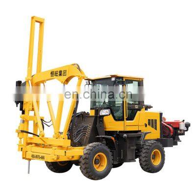 Hengwang air compressor type guardrail post driver for sale