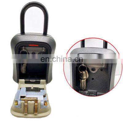 Wall Mount 4 Digit Key Storage Box Lock Keys Cabinet Security Combination Heavy Lock Storage Lock Box Outdoor Keys Box
