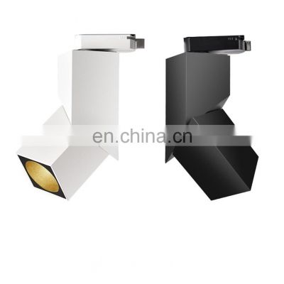 White And Black Track Lamp Commercial COB Module Spot LED Track Light