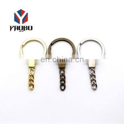 Durable Stainless Steel Flat Chain Custom Made Accessories Key Bag Keychain