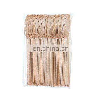 Yada 185mm Natural Biodegradable Bulk Birch Wooden Spoon/Fork/Knife Disposable Wooden Cutlery Kit photo-5