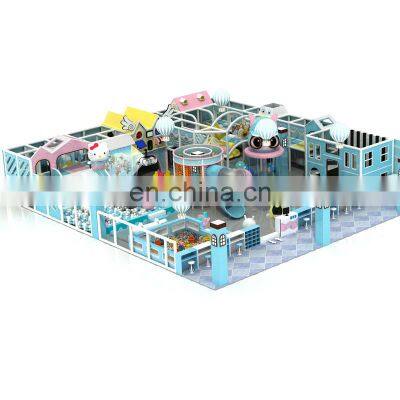 Design candy Theme Amusement park Naughty Castle Indoor Playground Slides equipment