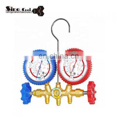BRASS HVAC A/C REFRIGERATION KIT AC DOUBLE R134 R410A AT-536H MANIFOLD GAUGE SET Manifold Gauge Set R410 photo-2