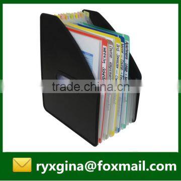 OEM LOGO plastic decorative expanding file folder with handle