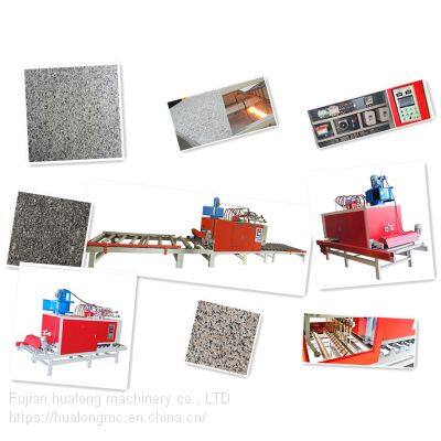 HUALONG Machinery CE High Speed Automatic Line Granite Stone Slab Flaming Machine