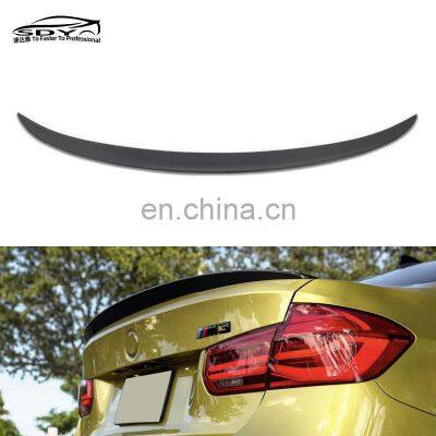 F80 M3 P Style Carbon Fiber Rear Spoiler Truck spoiler Wings car styling For BMW F80 M3