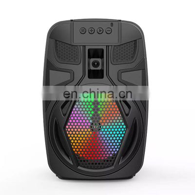 Big 6 Inches Speakers Bluetooth Customized Logo Party Portable Speaker With Microphone