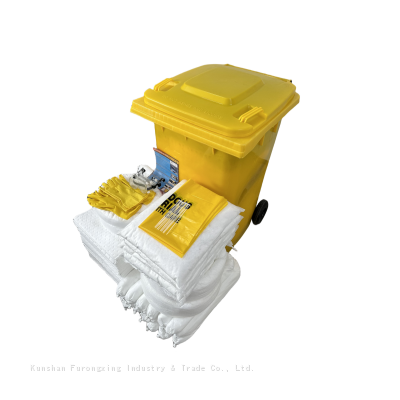 240 Litre Wheeled Bin Oil Spill Kit For Industrial And River Oil Leakage photo-5
