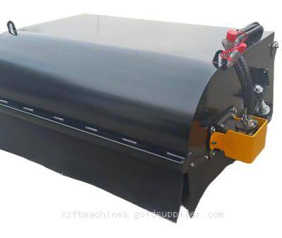 Universal Skid Steer Sweeper With Side Brush Pick-up Broom Sweeper Attachment for Dust Control,Gravel Cleaning,Snow Removal and Site Cleanup photo-2