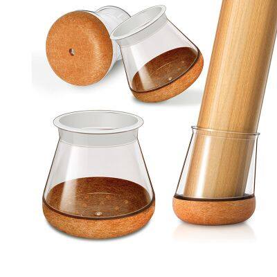 Chair Leg Floor Protectors, Silicone Chair Leg Caps, Round Covers for Hardwood, Protect Wooden Floors From Scratches and Noise photo-5