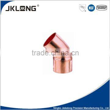 J9008 factory direct pricing copper 45 deg socket elbow