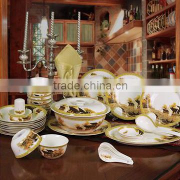 56 pcs dinnerware for home dinner