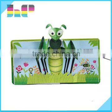 High Quality Childern Activity Pop-up Book /3D Coloring Book Factory OEM
