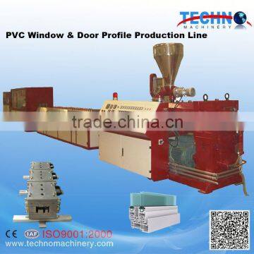 PVC Door Profile Extruding Machine/UPVC Profile Extrusion Line