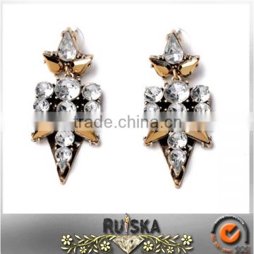 Vintage Transparent Rhinestone Cheap Earring