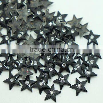 Wholesale Star Hot Fix Studs With Crystal,Silver,Black Nickel,Gold Colour Hot Fix Alloy Studs, Hotfix Zinc Alloy Studs in China photo-2
