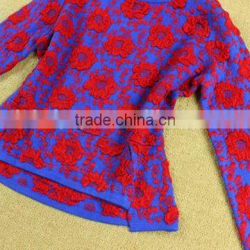 2014 Brand Name Newest European Runway Styles Edelweiss Knitted Models Sweater Tops +mini Skirts With Belt D1691501 photo-6