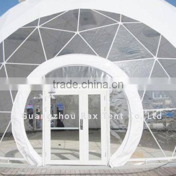 Geodesic dome tent Event dome tent White PVC cover White tarpaulin for sale