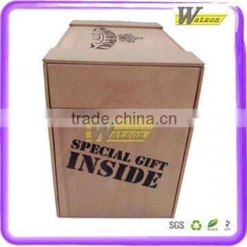 Strong Structure Cardboard Imitative Wood Holiday Gift Packing Box photo-3