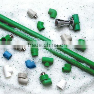 PP-R hot water plastic pipes and fittings