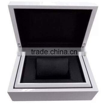 Luxury Shiny White Wood Watch Box With Pillow photo-2