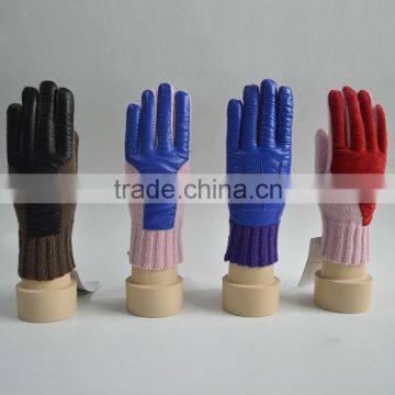 Wholesale cheap price winter colorful knitted gloves