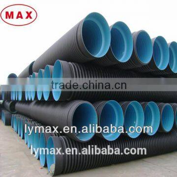 SN8 HDPE Corrugated Pipe For Dredge,Sewage Cable