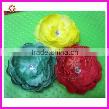 3.5" Ruffle Ranunculus flowers baby hair accessory