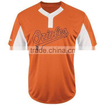 Superior Quality New Design Custom Two Button Placket and Embroidery Baseball Jerseys photo-3