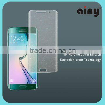 Manufacturer Price 0.2mm/0.3mm crystal tempered glass screen protector for S6 edge,for samsung galaxy s6 phone edge cell phone