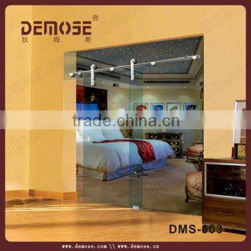 hot selling sliding/ folding tempered glass one way glass door