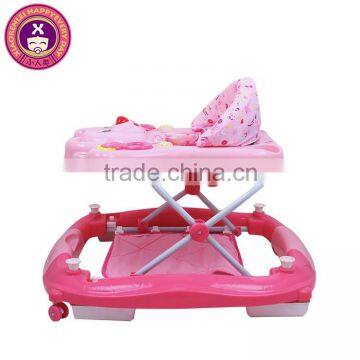 Modern Easy Steer Music & Lights Luxury 8 Wheels Jeep Baby Walker photo-4
