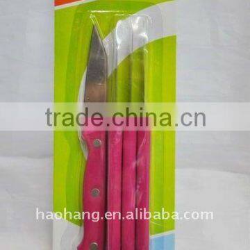 4pcs knife set of cheap, stainless steel paring knife,folding fruit knife