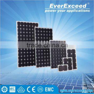 EverExceed High Quality 320w 156*156 Monocrystalline Solar Panel made of Grade A solar cell with tempered glass