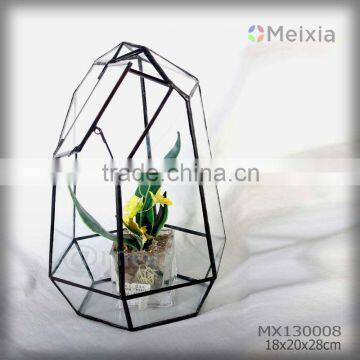 MX130008 wholesale tiffany art glass vase for flower for table top decoration