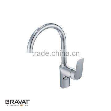 Solid brass construction goose neck faucet easy to install F7121179CP-1