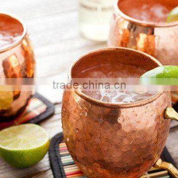 MOSCOW MULE , BEER MUG , COPPER MUG WITH BRASS HANDLE