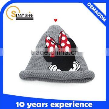 Winter Knitted Wool Hat Knitted Kids Wool Hats Baby Hats Wholesale photo-6