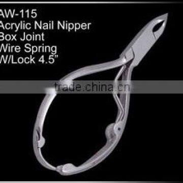 4.5 Inch Acrylic Nail Nipper with Wire Spring