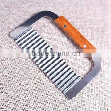 Update International New 7" Wide Commercial Crinkle, Garnish, Potato Vegetable Cutter Cutting Tool, Stainless Steel photo-3