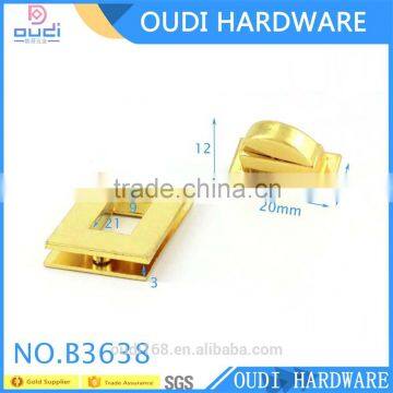 2016 the Most Popular Zinc Alloy Light Gold Bag Accessories Turn Lock.