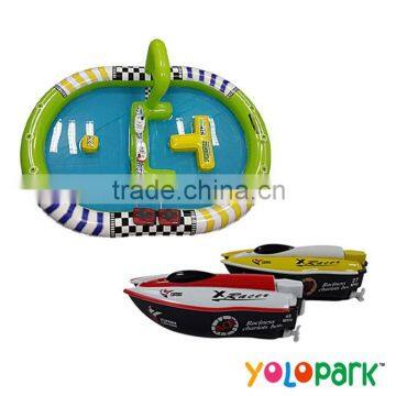 radio control boat with swimming pool