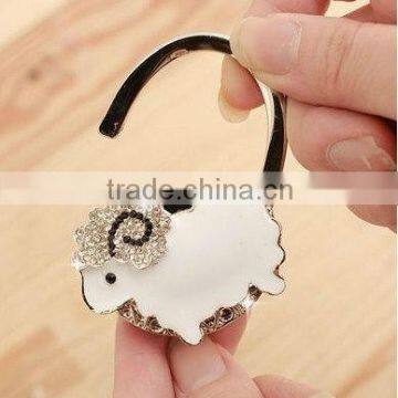 zinc alloy metal portable bracelet purse holder